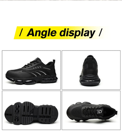 Breathable, lightweight and comfortable anti-smash and anti-puncture safety shoes - AMULET RING STORE