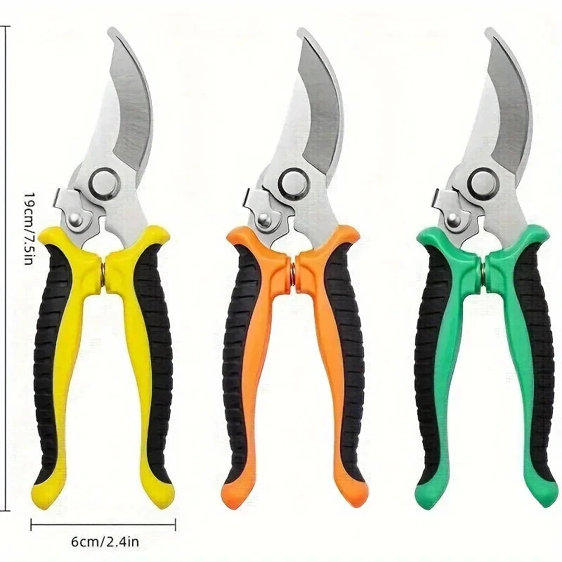 Stainless Steel Professional Gardening Shears Pruning branches Fruit trees Flowers Household Pruning Tools Shears - AMULET RING STORE