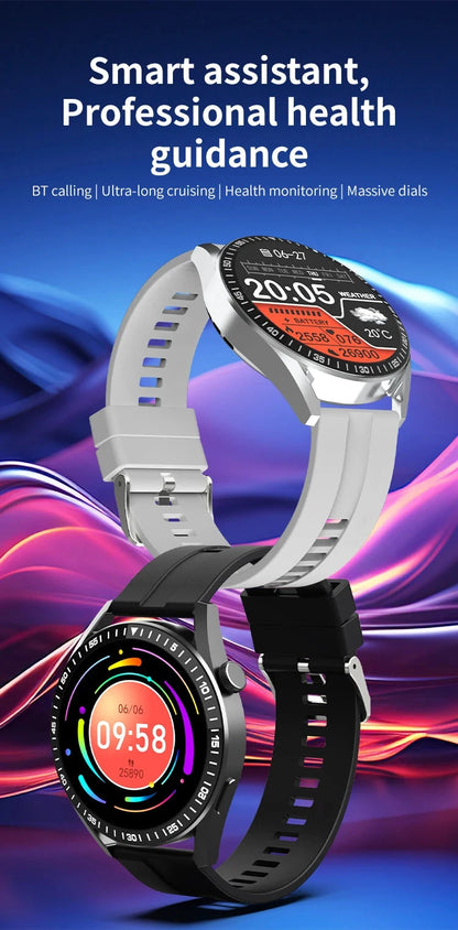 New For Men Women SmartWatch 1.61‘’ Amoled Phone Call Heart Rate GPS Tracker Sport Waterproof Smart Watch for IOS Android