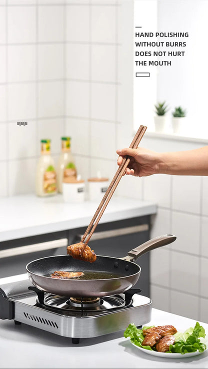 GIANXI 18CM/42CM Salad Hot Pot Chinese Chopsticks Chicken Wings Wood Fried BBQ Chopsticks Food Sushi Sticks Kitchen Bar Supplies - AMULET RING STORE