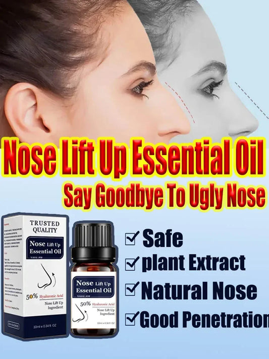 Nose Massage Essential Oil Up Heighten Rhinoplasty Firming For Moisturizing Nose Serum Reshape Natural Face Beauty Care Products - AMULET RING STORE