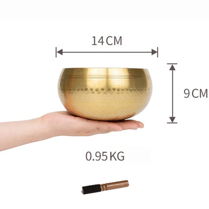 Nepal Singing Bowl Handmade Copper Bowl Sound Healing Yoga Meditation Professional Original Tibetan Bowls Buddha Instrument - AMULET RING STORE