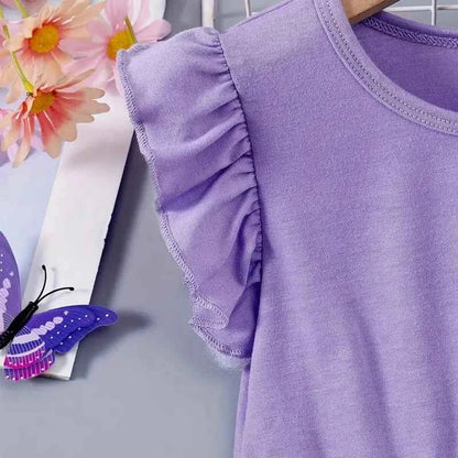 1pcs Summer New Girl's Dress Clothing Childrens Love Print Casual Dresses Princess Sweet Cute Kid's Babys Knit Clothes 100-130cm