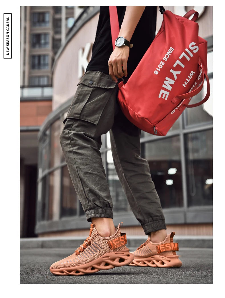 Men Shoes Comfortable Sneakers Breathable Running Shoes For Women Mesh Tennis Sports Shoes Outdoor Air Waling Casual - AMULET RING STORE