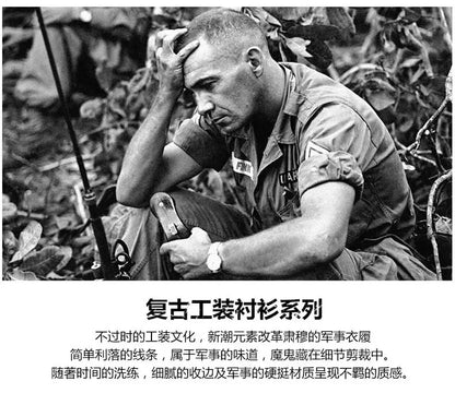 New Korean Style Big Size Men Shirt Long Sleeve Workwear Cotton Washed Multi Pocket Casual Oversized Spring Autumn Fashion Top