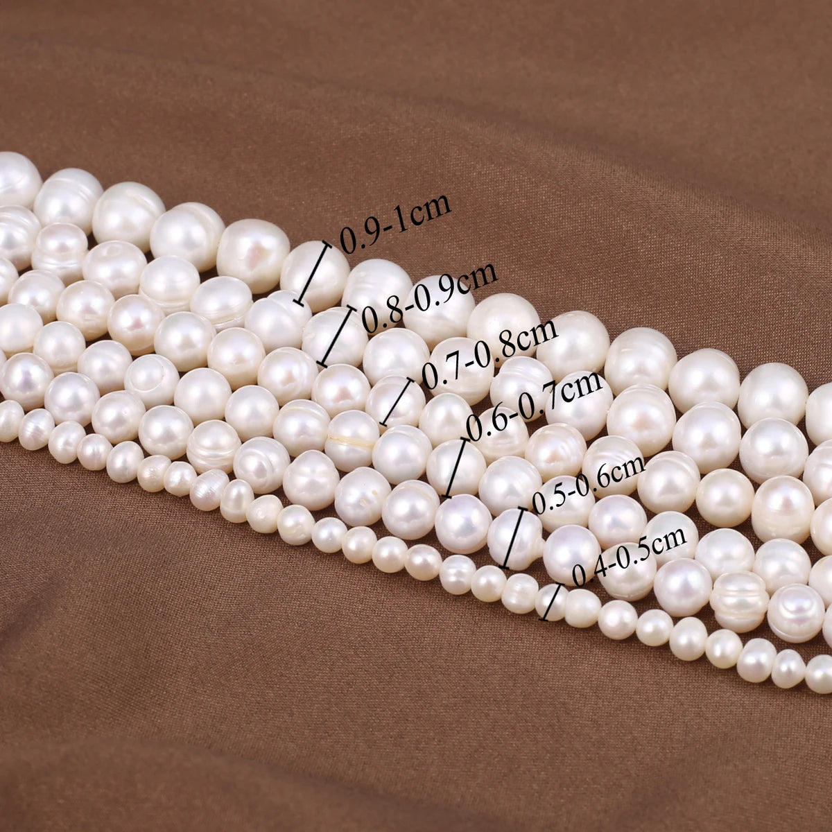 Natural Freshwater Pearl Beads Rice Round Shape Isolation Loose Beaded for Jewelry Making DIY Bracelet Necklace Accessories Gift - AMULET RING STORE