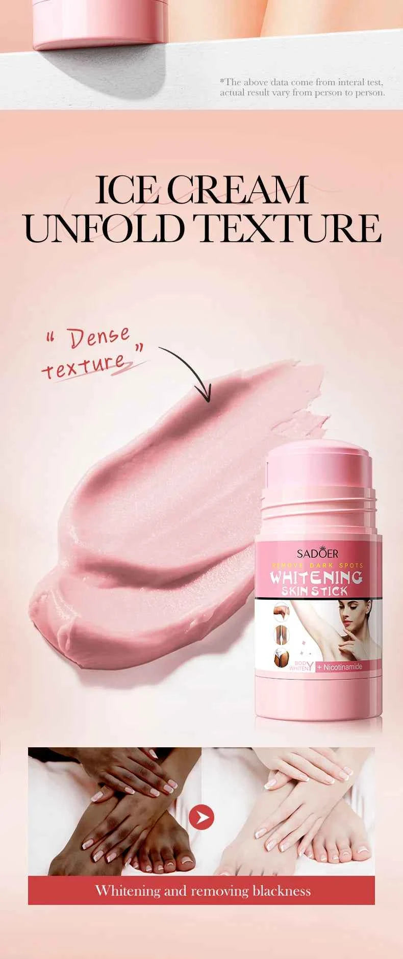 Niacinamide Whitening Cream Stick Remove Dark Spots Bleaching Private Parts Underarm  Brighten Butt Knee Inner Thigh Body Care