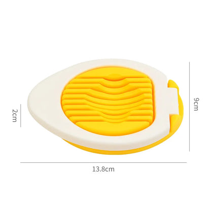 1pc Stainless Steel Multi-purpose Egg Cutter Light and Convenient Creative Egg Slicer Egg Divider Kitchen Accessory