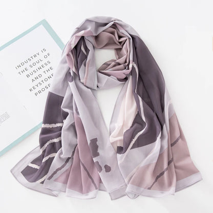 NEW Print Chiffon Hijab Scarf Shawl Fashion Islamic Muslim Scarves Wraps Women Echarpe Breathable Foulard Hijabs - AMULET RING STORE