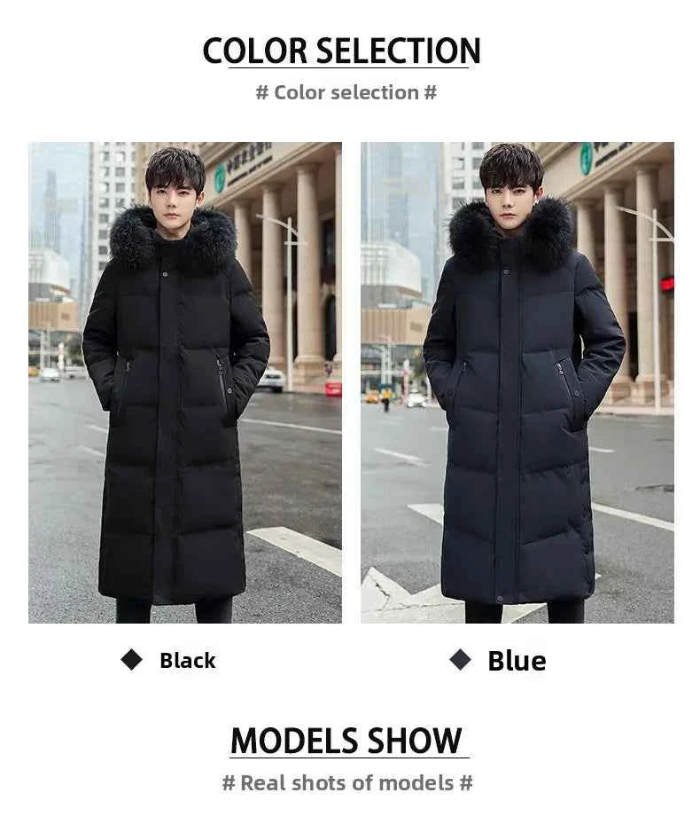 Fashion Winter Jacket for Man Down Coat jacket Parka Men's winter padded jackets Fur Collar Hooded Warm Long Padding HXY291