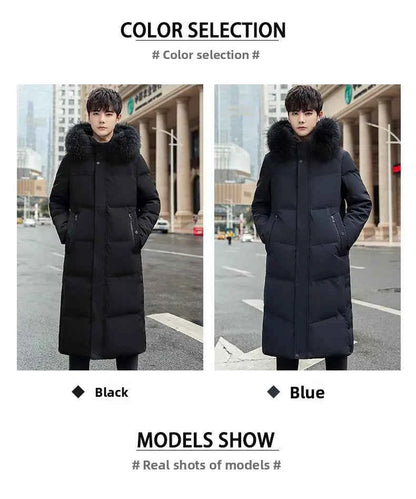 Fashion Winter Jacket for Man Down Coat jacket Parka Men's winter padded jackets Fur Collar Hooded Warm Long Padding HXY291