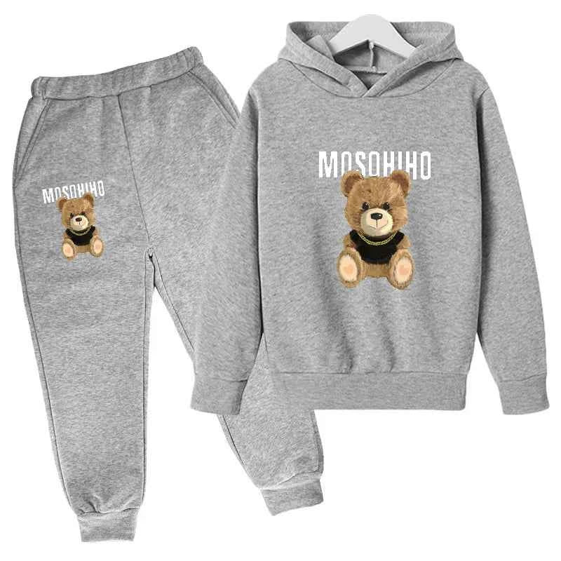 Fall/Winter 2024 Sports Kids Hoodie Set Sunshine Boys & Girls Casual Kids Top + Pants in Multiple Color Options for Ages 3-13