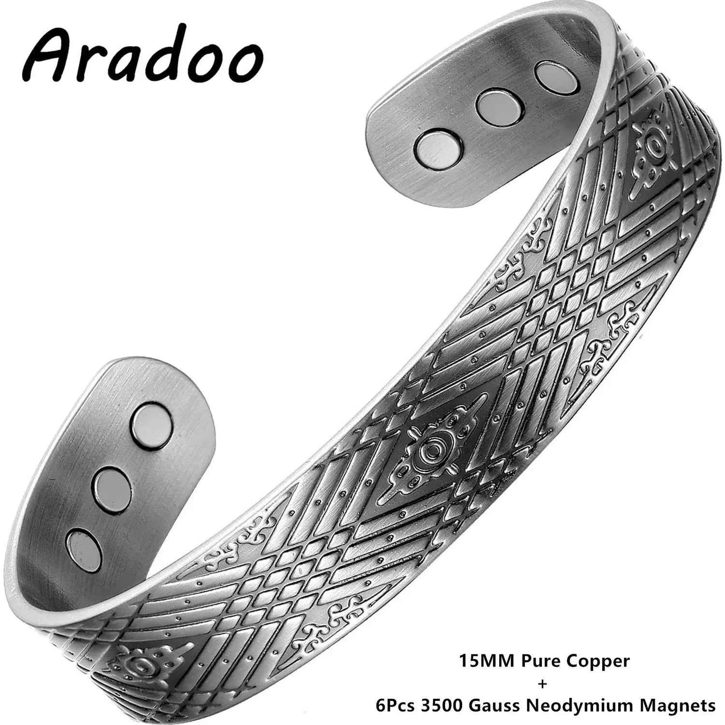 ARADOO Copper Bracelets for Women 99% Pure Copper Handwoven Bracelet Cuff Bangle
