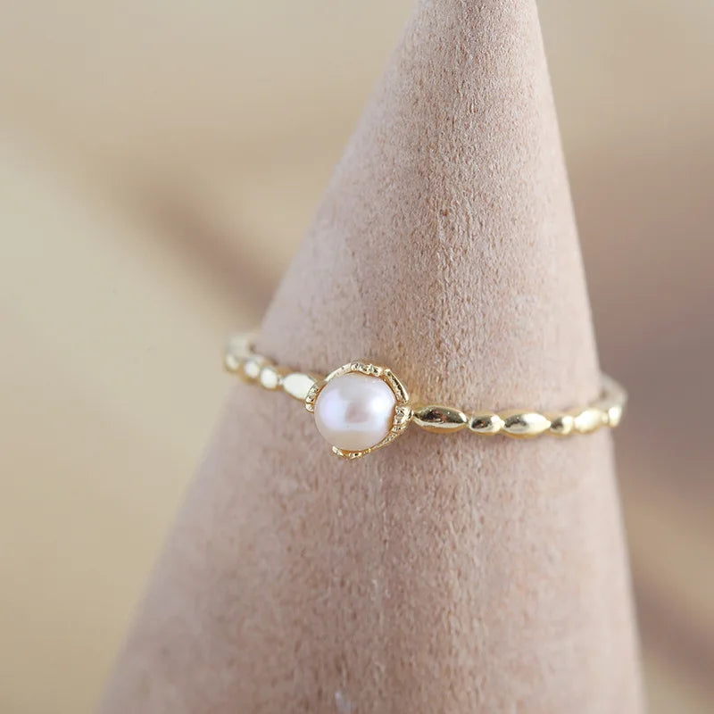 Trend Niche Pearl Ring For Women Ring Wedding Engagement Gift Fashion Custom Jewelry
