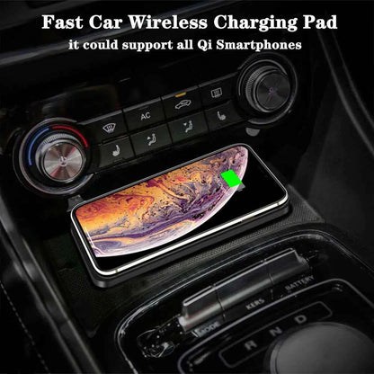 Car Wireless Charger for Iphone 16 15 15 Pro Max 14 13 12 X Samsung S24 S23 Wireless Car Charger Silicone Pad Stand Fast Charger