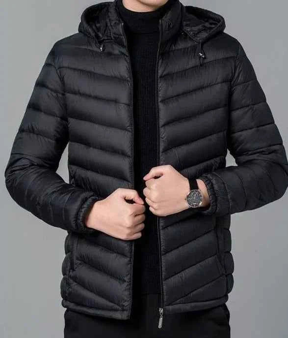 Man Padded Coat Hooded Down Jackets For Men Lightweight Puffer Padding Winter Parkas Young On Sale New In & Modern Outer Casual