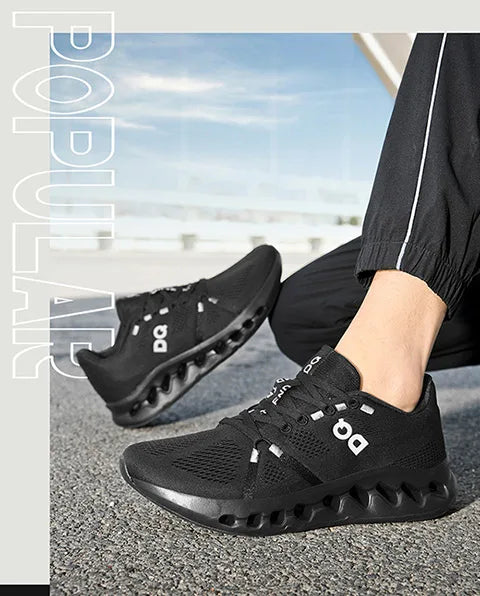 Leisure plus Size Men's Shoes39-45 Fashion Cushioned Running Shoes Sports Trend Gray Green White Black Breathable Comfortable - AMULET RING STORE