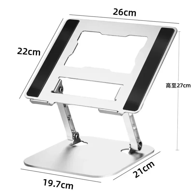 Aluminum 360° Rotation Portable Desktop Foldable Laptop Tablet Holder Bracket For iPad Macbook RedmiBook Galaxy Tab Book Laptop* - AMULET RING STORE
