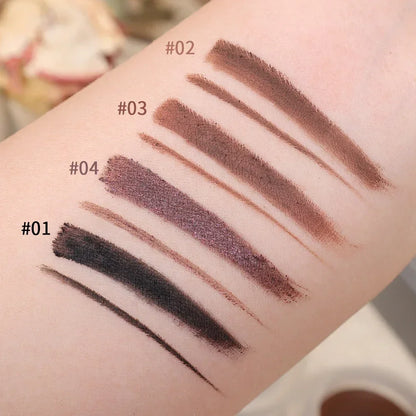 2 in 1 Eyeliner Eyebrow Gel Cream with Brush Waterproof Long-lasting Matte Black Brown Easy Wear Eyeliner Korean Makeup Cosmetic - AMULET RING STORE