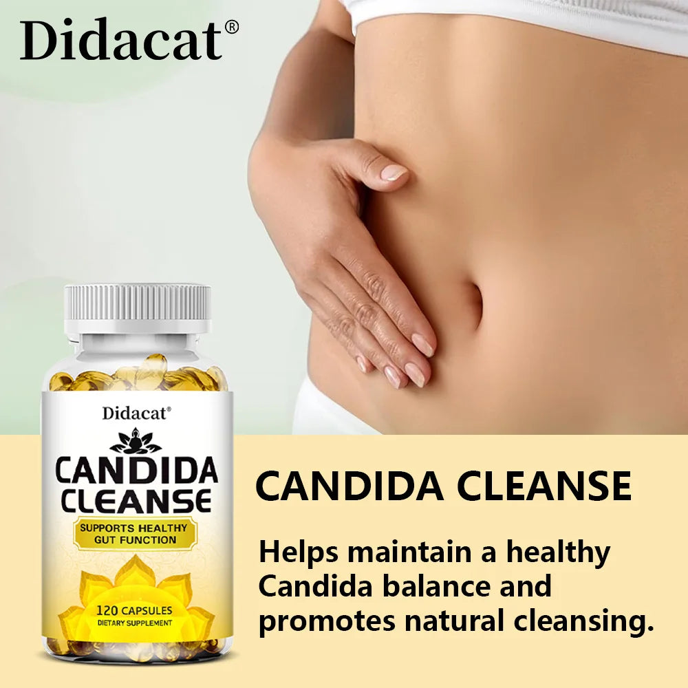 Candida Cleanse-Contains Natural Herbs and Probiotics To Support Healthy Bowel Function and Immune Health,Suitable for Unisex - AMULET RING STORE