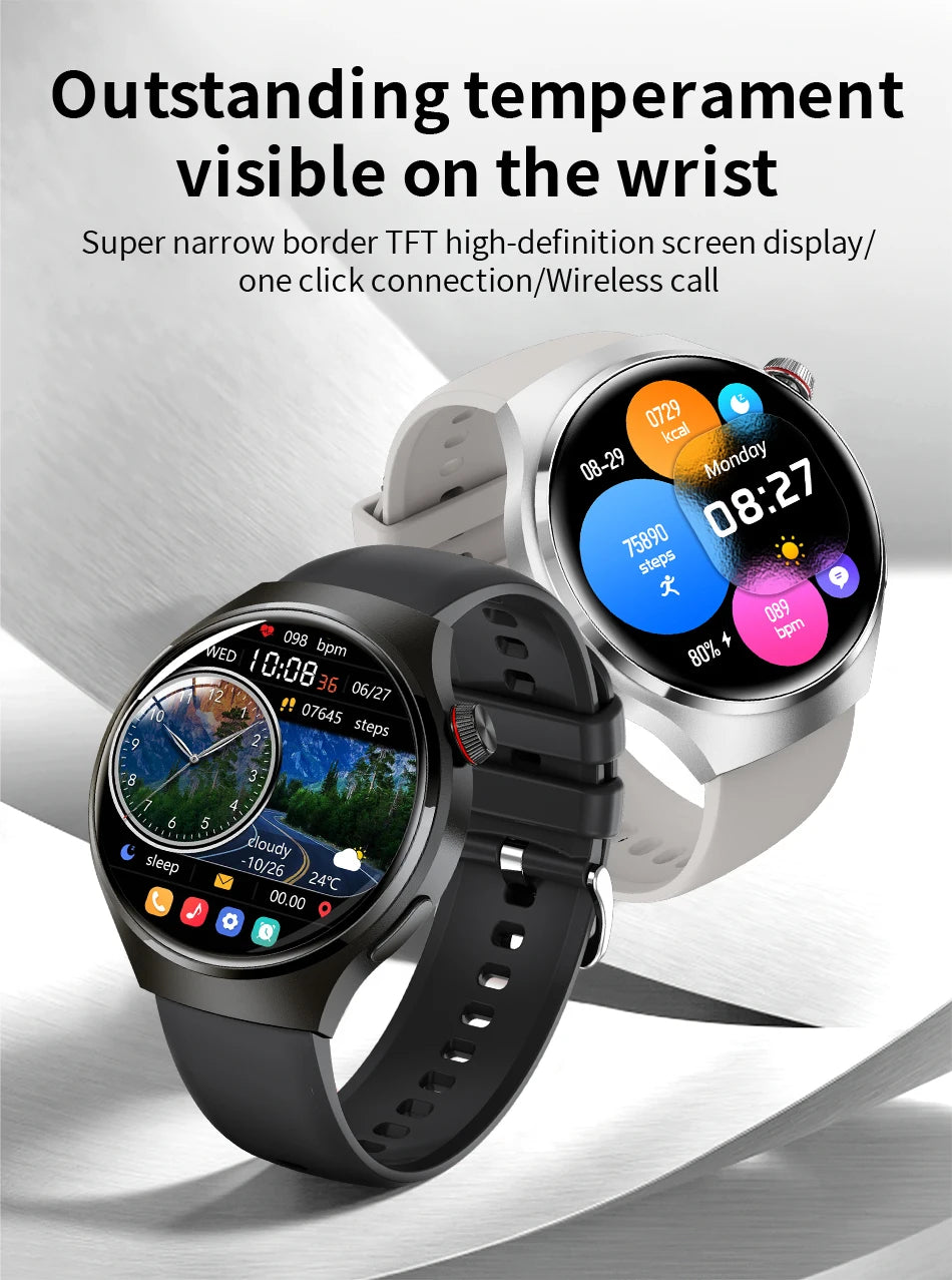 LIGE New Smart Watch Men 1.52 inch Full touch Screen Bluetooth Call Heart Rate Waterproof Men SmartWatch For GPS Sport Tracker - AMULET RING STORE