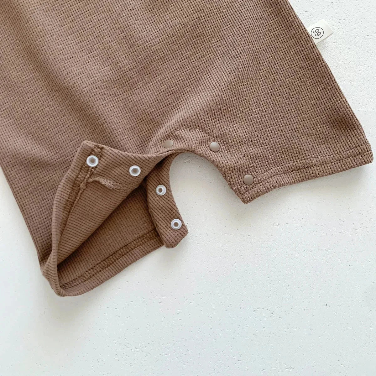 Cotton Romper Gift Hat with Ear New In Summer Kids Baby Girls Boys Short Sleeve Waffle Patch Bear Infant Newborn Jumpsuits - AMULET RING STORE