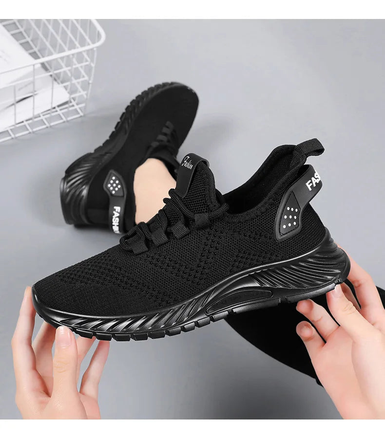 2025 Women's Shoes Summer Women's Shoes Flying woven casual shoes Comfortable breathable women's sneakers - AMULET RING STORE