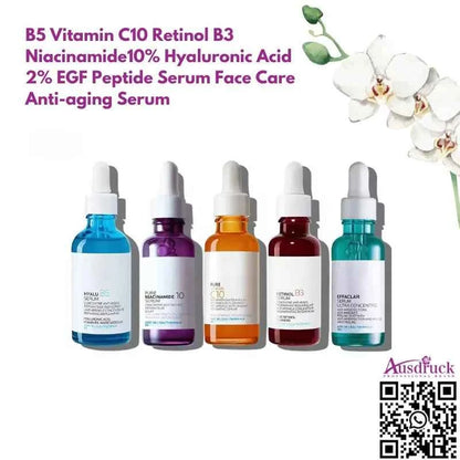 High Quality Face Serum Combo Hydrating, Brightening, Anti-Acne, Anti-Aging, Pore Care Bulk Supply