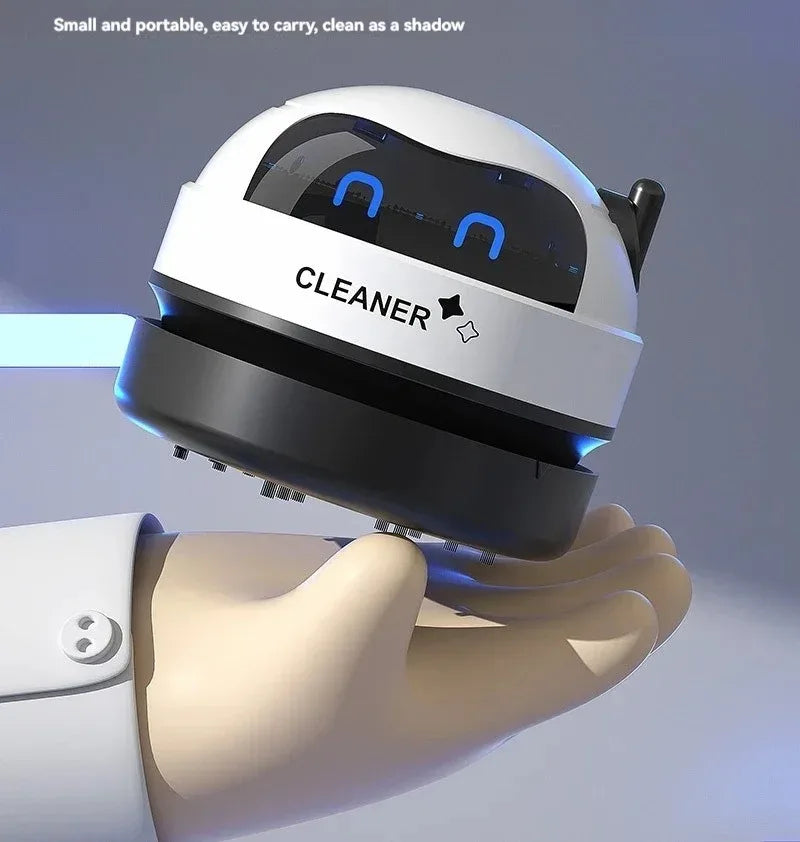 Table Vacuum Cleaner Mini Desktop Dust Vacuum With Detachable Nozzle USB Rechargeable Wireless Car Vacuum Cleaner Cleaning Tools - AMULET RING STORE