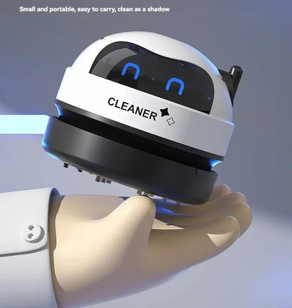 Table Vacuum Cleaner Mini Desktop Dust Vacuum With Detachable Nozzle USB Rechargeable Wireless Car Vacuum Cleaner Cleaning Tools - AMULET RING STORE