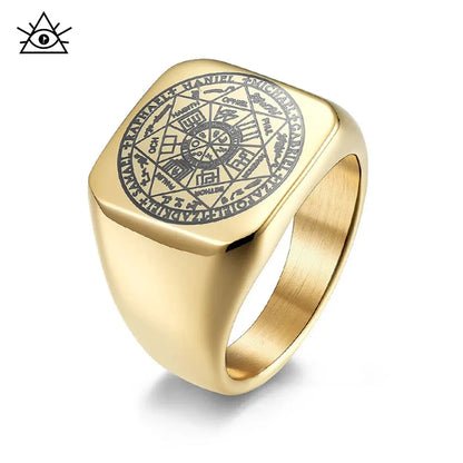 The Seals of The Seven Archangels Rings Protection Amulet Seal Solomon Kabbalah AMULET RING STORE