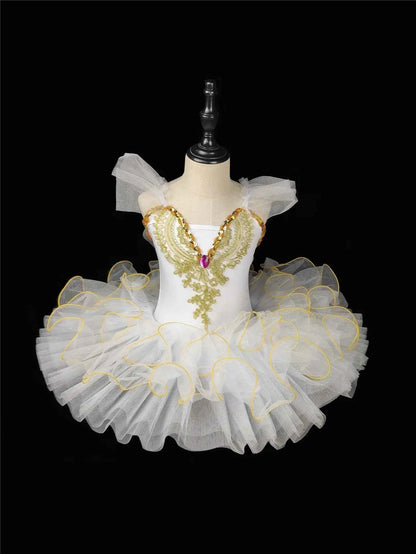 Fashion Children's Day Ballet Dance Dress Girl Tutu Mesh Princess Performance Kids Clothes Stage Summer Dresses Girls Vestidos
