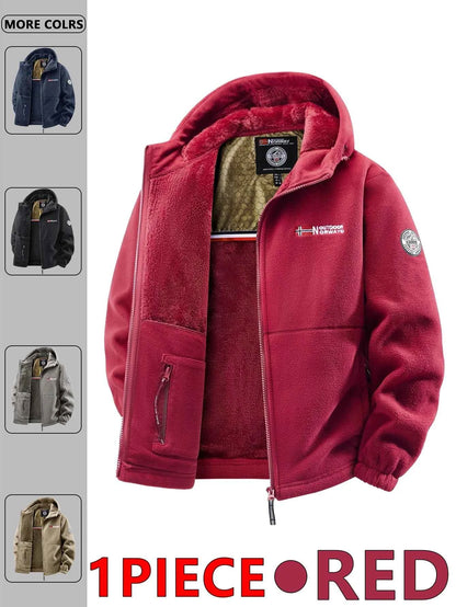 Men's Autumn and Winter Outdoor Hooded Jacket