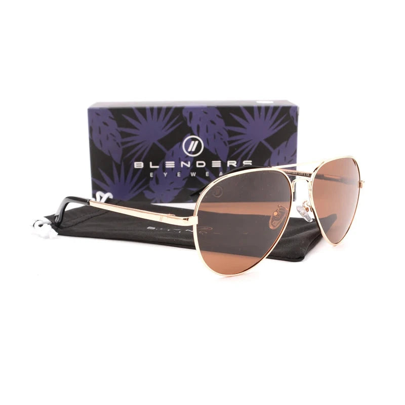 Blenders True Color Male and Female Pilot style Polarized Sunglasses Large Trendy Fashion Sunglasses