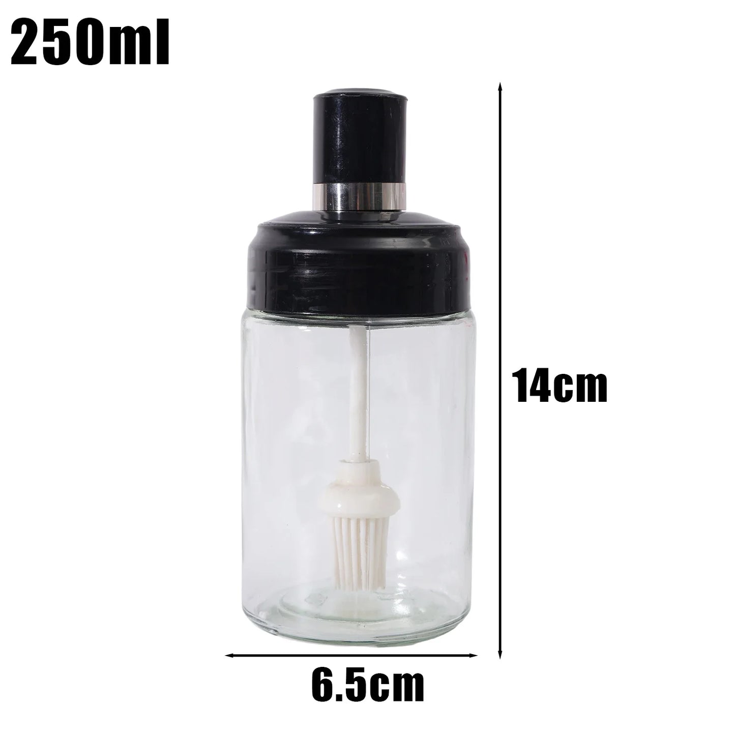 1/5PCS Glass Spice Jar Seasoning Bottle Pepper Shaker Salt Jars Barbecue Condiment Bottle with Quantitative Spoon Kitchen Gadget