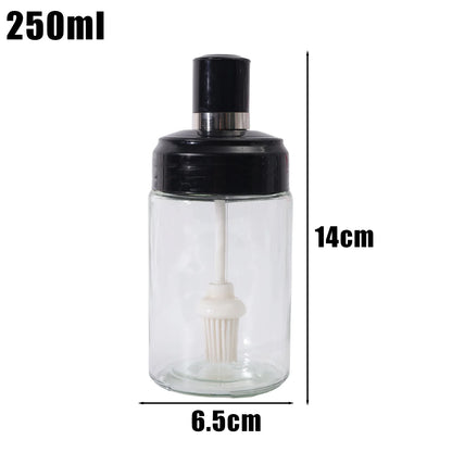 1/5PCS Glass Spice Jar Seasoning Bottle Pepper Shaker Salt Jars Barbecue Condiment Bottle with Quantitative Spoon Kitchen Gadget