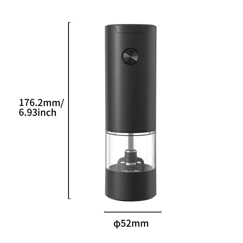 Electric Salt And Pepper Grinder With Adjustable Coarseness Refillable Mills Battery Powered Pepper Grinder Kitchen Gadget Tool - AMULET RING STORE