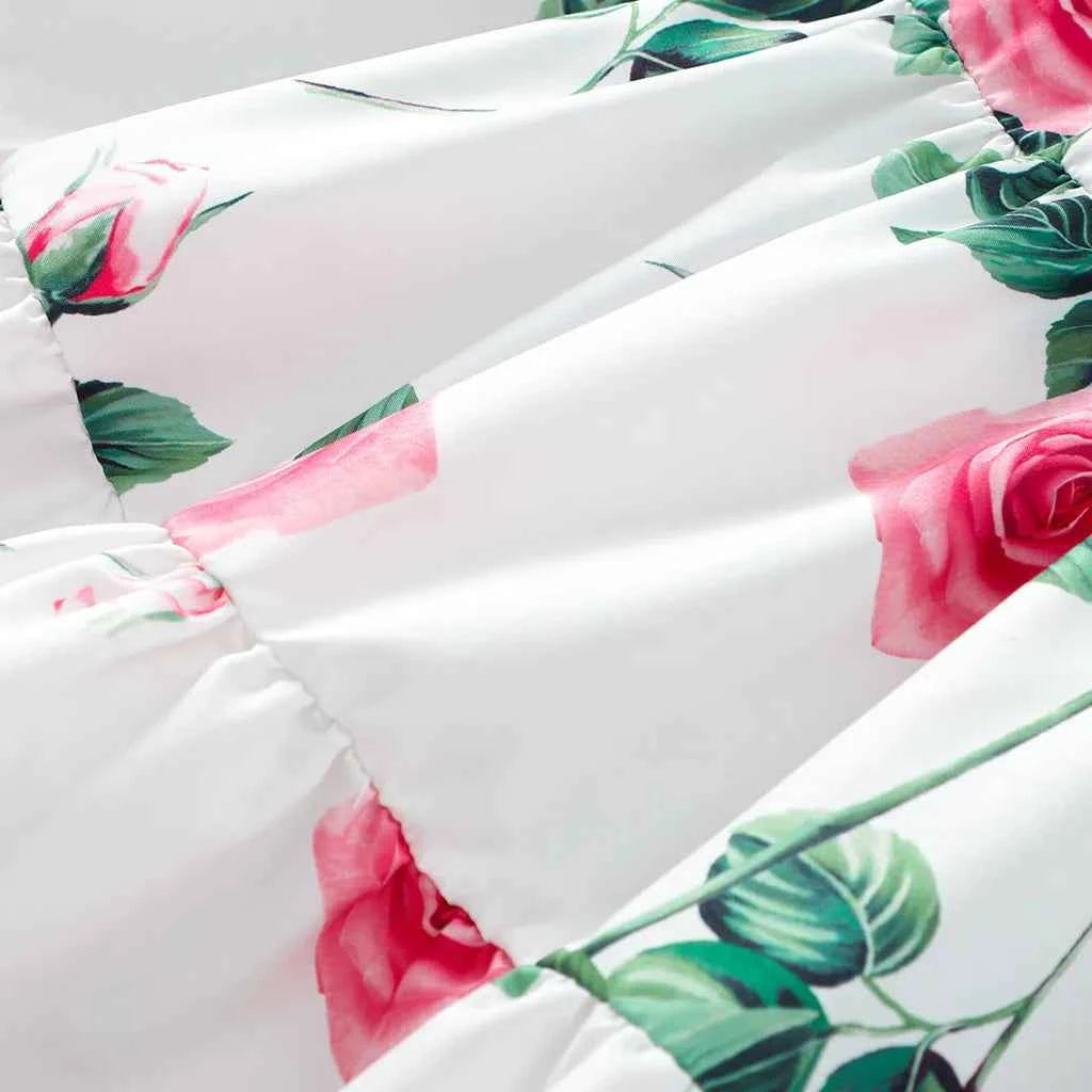 Long Skirt Teens Girls Clothing 8 9 10 11 12 Y Summer Style Casual Fashion Floral Butterfly A-Line Birthday Gift Children Skirt