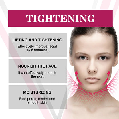 V-Shaped Face Cream Lift Firm Tighten Remove Double Chins To Create A Small V Slim-ming Face Anti Agin-g Beauty Massage Products - AMULET RING STORE