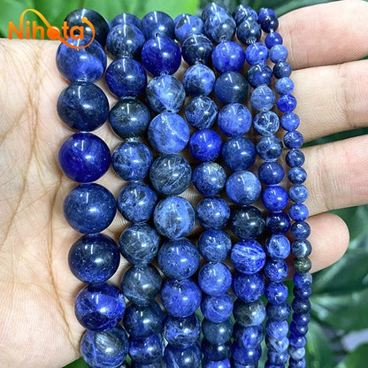 Natural Stone Beads Round Agates Turquoises Amazonite Quartz Lava Tiger Eye Beads