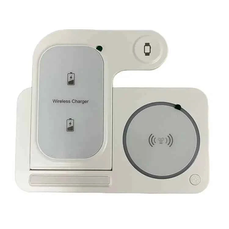 30W 3 in 1 Fast Wireless Charger Stand Foldable Wireless charging for IPhone 15 14 13 12 11 Apple Watch 9 8 7 6 5 Airpods Pro