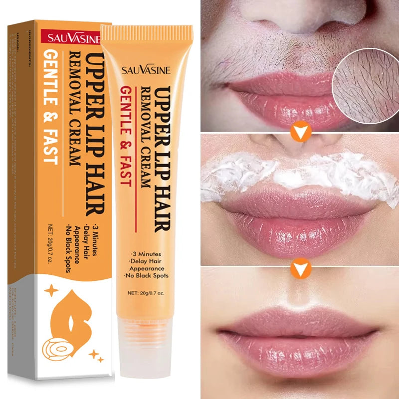 3 Minutes Fast Hair Removal Cream Painless Hair Growth Inhibitor Lip Face Arm Armpit Leg Permanent Depilatory for Men Women Care - AMULET RING STORE