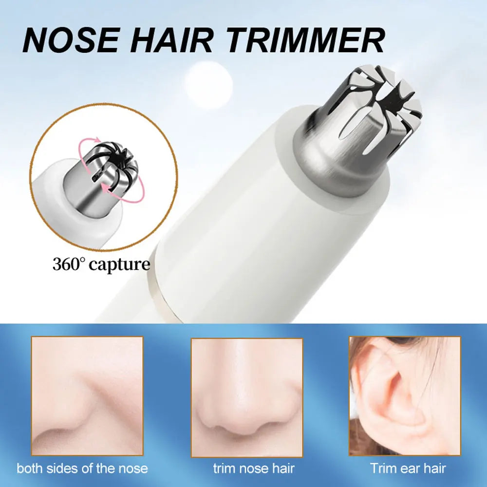 5 In 1 Electric Shaver for Women Painless Eyebrow Razor Bikini Trimmer Cordless Womens Body Shaver Facial Hair Remover Depilador - AMULET RING STORE