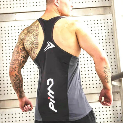 Gym Fitness Vest Animla Singlet Canotte Bodybuilding Stringer Tank Men Women Running T Shirt Muscle Guys Sleeveless Undershirt