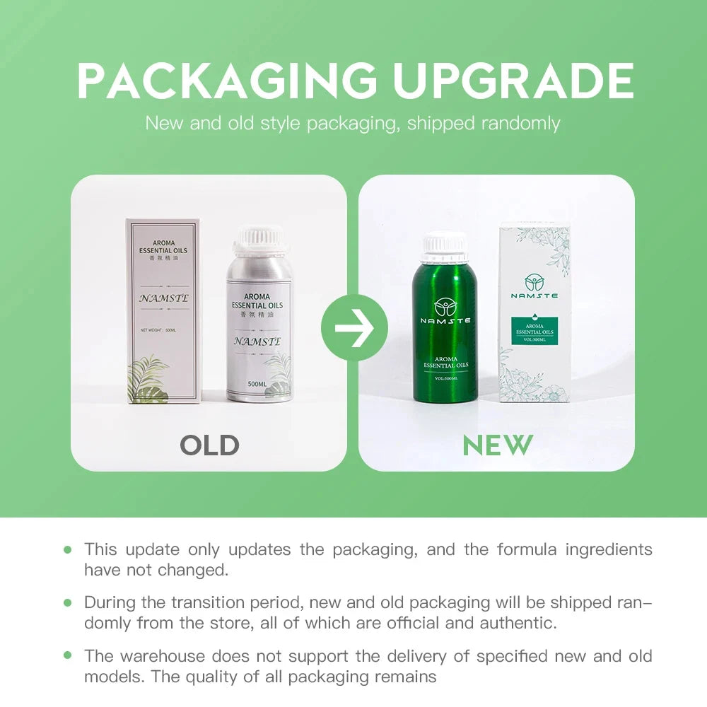 NAMSTE Hotel Perfume Oil 100ML Lavender Pure Essential Oils White Tea Coffee For Diffuser Aroma Oil Room Fragrance Air Freshener - AMULET RING STORE