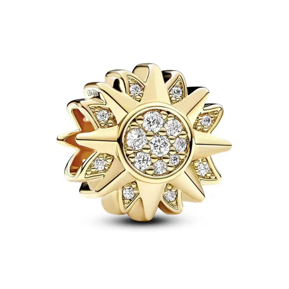 Gorgeous Splittable Sun & Moon, North Star & Lucky Love Heart Dangle Charm Fit Original Pan Bracelet DIY Jewelry Accessories - AMULET RING STORE