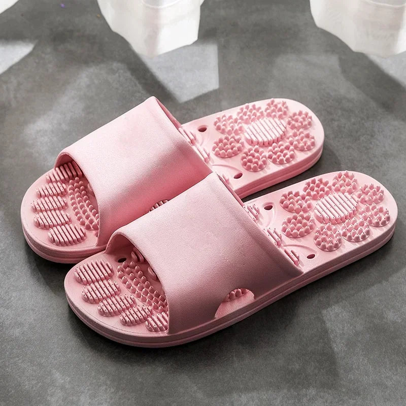 Reflexology Foot Massage Slippers Bath Slippers Tension Relief Acupuncture Feet Massager Household Slipper Foot Health Care - AMULET RING STORE