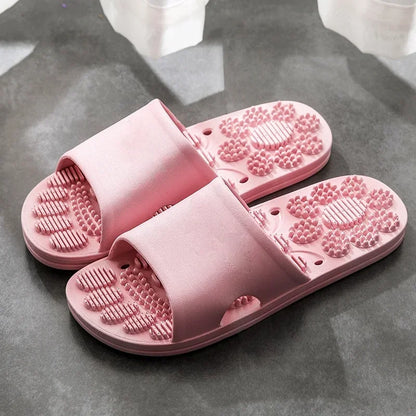 Reflexology Foot Massage Slippers Bath Slippers Tension Relief Acupuncture Feet Massager Household Slipper Foot Health Care - AMULET RING STORE