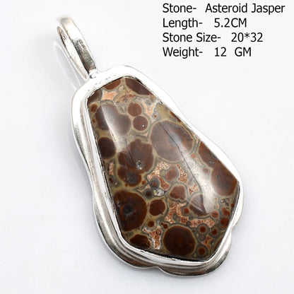 Genuine Moonstone Rose Quartz Pyrite Azurite  Pendant