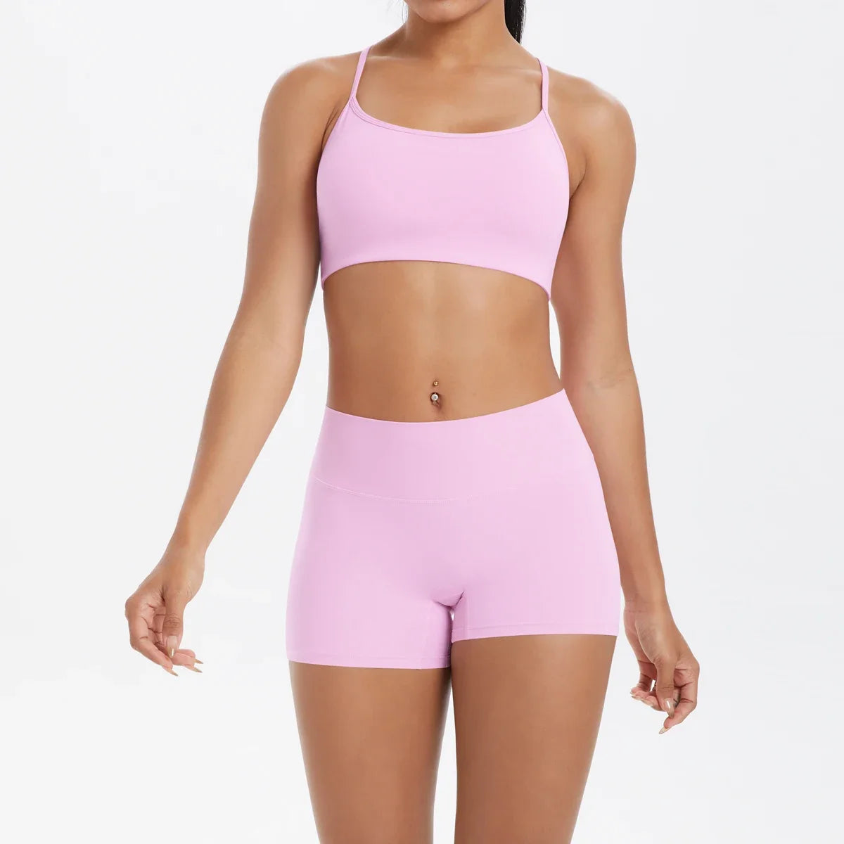 2PCS Yoga Set Nude Feeling Workout Sets Women Tracksuit Gym Push Up Fitness Running Workout Sportwear Sport Bra Leggings Suit